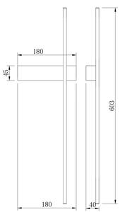 Zuma Line W4100-60BK - Lampă de perete LED ARCO, 8W/230V, CCT, neagră