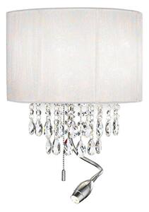 Ideal Lux - Aplică LED de perete OPERA, 2xE14/40W/230V + LED/1W, alb