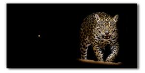 Ceas de perete orizontal din sticlă Jaguar