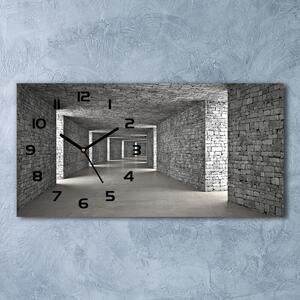 Ceas de perete modern din sticla tunel Cărămidă