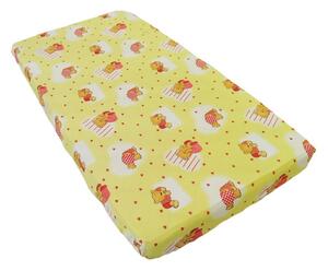 Cearceaf 140x70 cm, cu elastic, ursuleti g