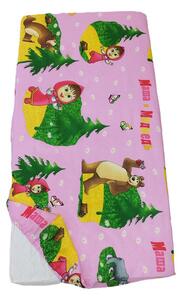 Cearceaf 120x60 cm, cu elastic, masha and bear