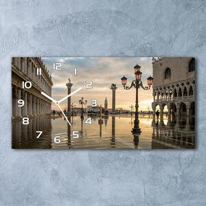 Ceas de perete orizontal din sticlă Veneția, Italia