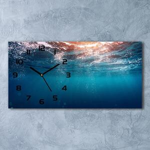 Ceas de perete modern din sticla Lumea subacvatica
