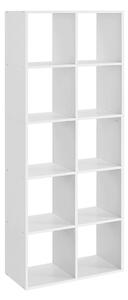 Biblioteca Vasagle Alb 65.5x30x161.5 cm