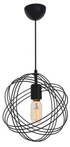Lustra Idris E27 negru D30x75cm