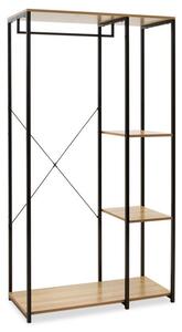 Cuier Intrare Ramon Oak - Negru 90.5x41x167 cm