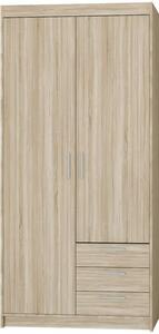 Dulap de haine Elanor 2D 3S (stejar sonoma). 1096871