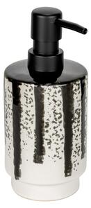 Dozator de săpun lichid alb-negru din ceramică 340 ml Subiza – Wenko
