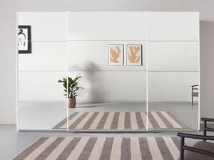Dressing 315 cm lungime, 3 uși glisante, full oglindă, compartimentare premium, 229 cm înălțime