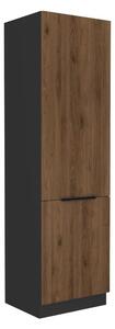 Dulap de bucătărie pentru alimente Monzesa 60 DK 210 2F (nuc okapi + negru . 1096968