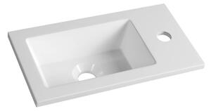 Aqualine lavoar 40x22 cm dreptunghiular mobilier alb luciu LM420