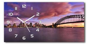 Ceas de perete modern din sticla Bridge în Sidney