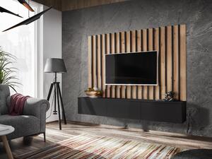 Mobilier living Vertic (stejar artisan + negru. 1097590