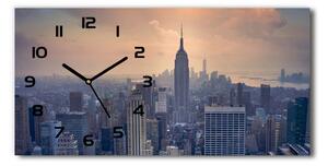 Ceas de perete modern din sticla Manhattan New York City