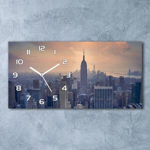 Ceas de perete modern din sticla Manhattan New York City