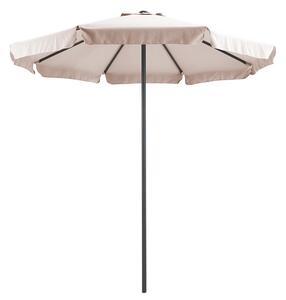 Umbrela profesionala Mongo o singura bucata de metal D2.3m bej-antracit