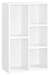 Biblioteca, Vasagle, Alb, 80x50x24 cm