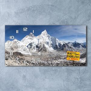 Ceas de perete orizontal din sticlă muntele Everest
