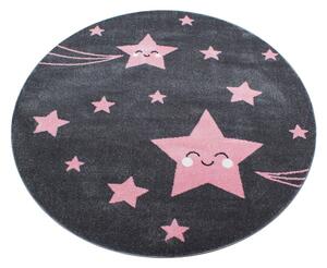 Covor pentru copii roz/gri ø 120 cm Kids – Ayyildiz Carpets
