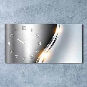Ceas de perete modern din sticla abstracție de metal