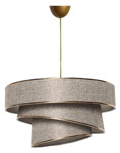 Lustră bej/aurie cu abajur textil ø 40 cm Couper – Opviq lights