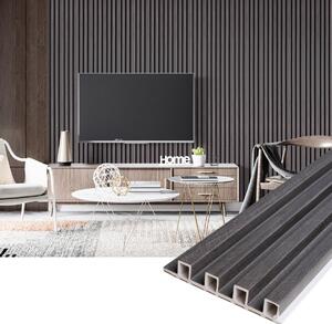 Panou decorativ din PVC gri cu dimensiuni 16х1.8х270 cm