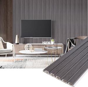 Panou decorativ din PVC gri cu dimensiuni 15 х 1 cm