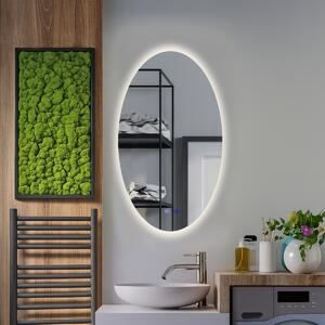 Oglindă de baie cu iluminare LED și funcție anti-ceață Ombra