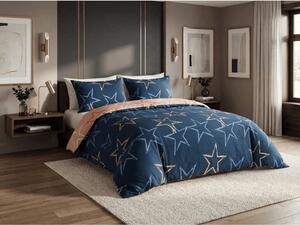 Lenjerie de pat din microflanel STARMISS albastru inchis Dimensiune lenjerie de pat: 70 x 90 cm | 140 x 220 cm