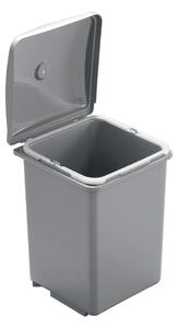 Cos gunoi pentru mobilier bucatarie, model RAPIDO, 1 cuva x 13 L, finisaj gri