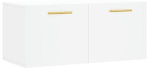 Dulap de perete, alb, 80x36,5x35 cm, lemn compozit