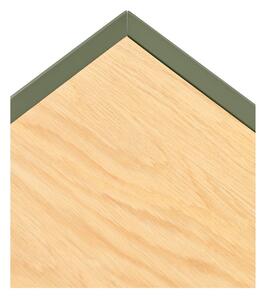 Comodă verde/în culoare naturală joasă cu aspect de lemn de stejar 165x78 cm Arista – Teulat