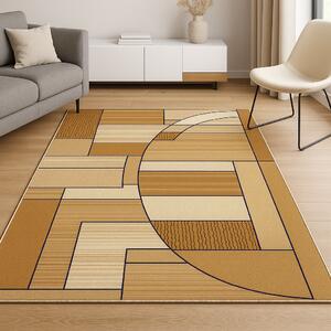 Covor Lotos 538-180, Dreptunghiular, Bej Crem/Maro, Dreptunghi, 80x200