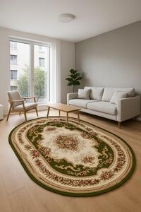 Covor Oval, Lotos 574 310, Verde, 1800 gr mp Verde, Oval, 200x300