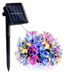Instalație LED RGB solară 50xLED/0,12W/1,2V 1xAA IP44 600 mAh