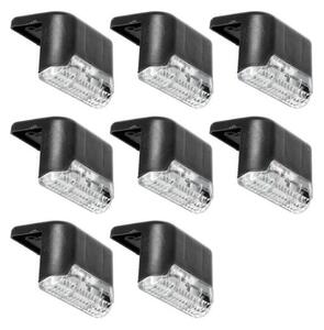 SET 8x corp de iluminat LED solar pentru scări LED/0,06W/1,2V 3000K IP44 600 mAh