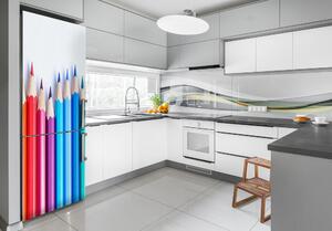 Autocolant pe frigider creioane colorate