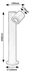 Lampă de exterior Rabalux 77112 ENOL 1xGU10/35W/230V IP44