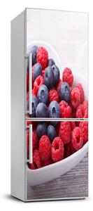 Foto Autocolant pentru piele al frigiderului Zmeură și afine