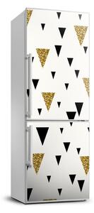 Autocolant frigider acasă triunghiuri de fundal