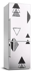 Autocolant pe frigider triunghiuri de fundal