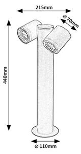 Lampă de exterior Rabalux 77113 ENOL 2xGU10/35W/230V IP44