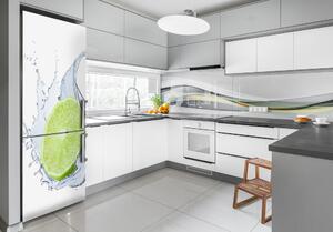 Autocolant frigider acasă Lămâie verde
