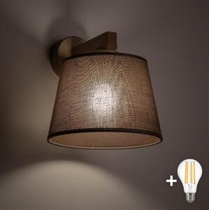 BRILAGI - Lampă de perete LED LATTE SABIA 1xE27/15W/230V pin/maro
