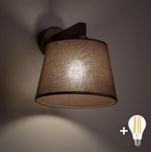 BRILAGI - Lampă LED de perete LATTE 1xE27/15W/230V pin/maro