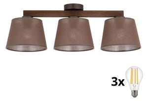 BRILAGI - LED lustru aplicat LATTE 3xE27/15W/230V pin/maro