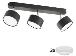 Spot LED CLARK 3xGX53/10W/230V negru