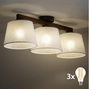 BRILAGI - Lustru LED aplicat LATTE 3xE27/15W/230V pin/alb