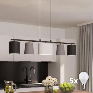 Eglo 98588 - Lustră LED suspendată pe cablu ALMEIDA 5xE14/25W/230V
